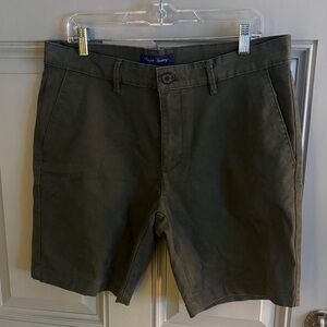 English Laundry Olive Men's Flat Front Shorts